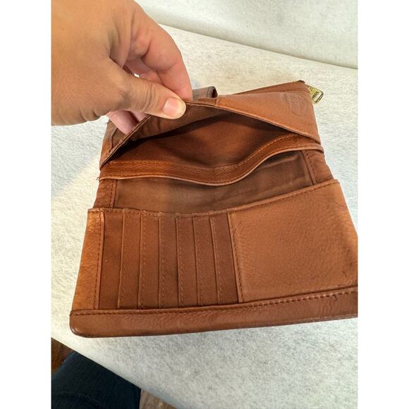 Fossil Derrick Executive Wallet Brown Cow Hide Leather Bifold - Picture 12 of 12